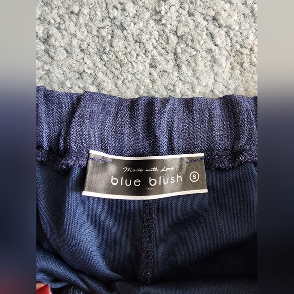 Like New Blue Blush Brand Navy Crop Size S + Pant Size M Set - Picture 4 of 12